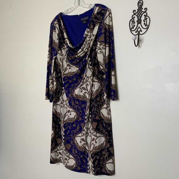 Jessica Howard Bold Print Shift Dress Sz 16 - Picture 5 of 10